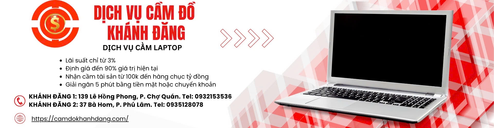 Cầm Laptop Xã Vĩnh Lộc
