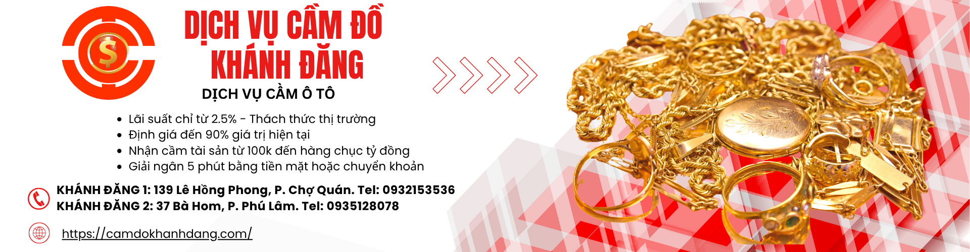 Cầm Đồ Vàng Phường Chợ Quán